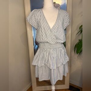 American Eagle Outfitters Blue and White Striped Dress